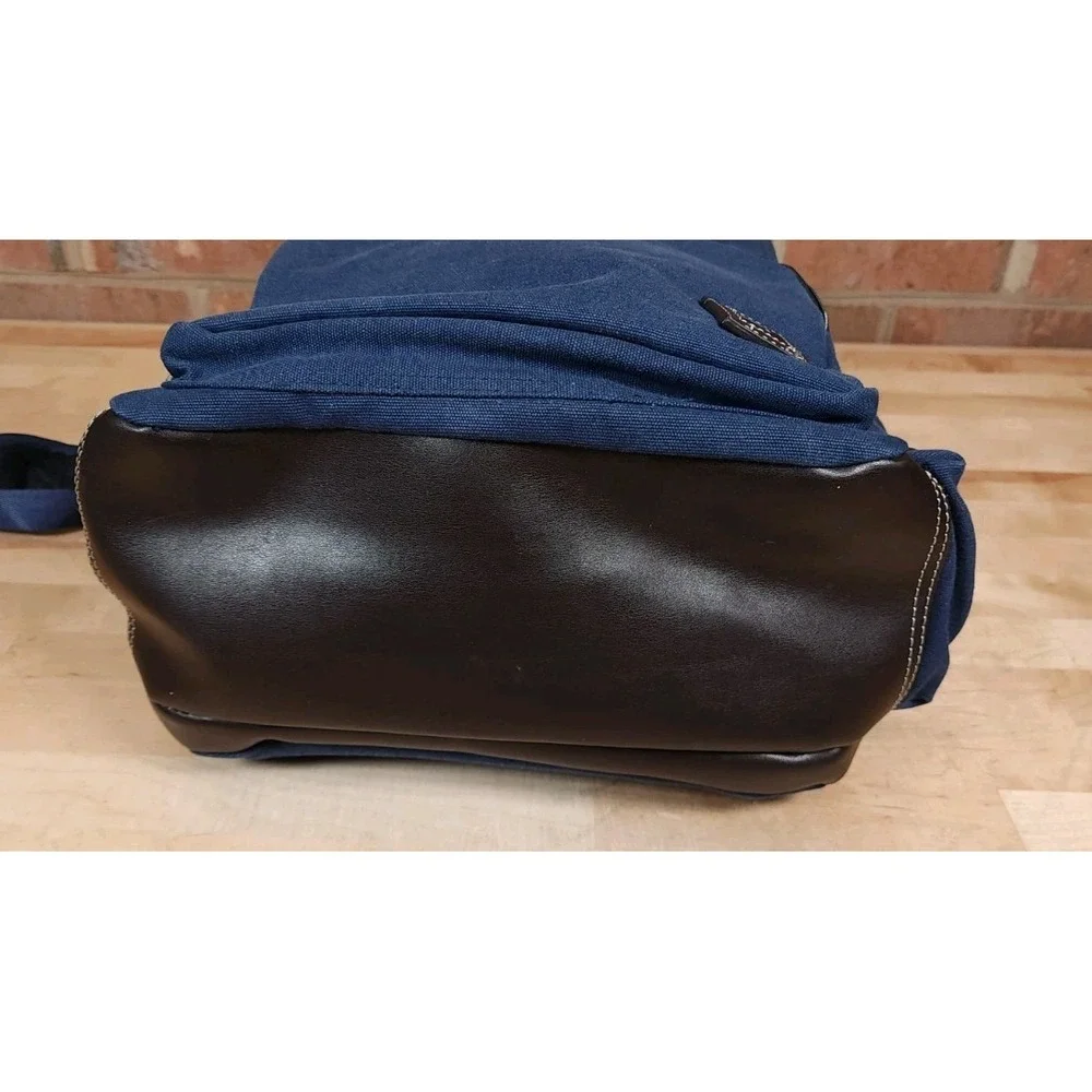 Straight Down Hearst Blue Canvas Backpack Laptop Bag Carmel Golf Charlotte NEW‎